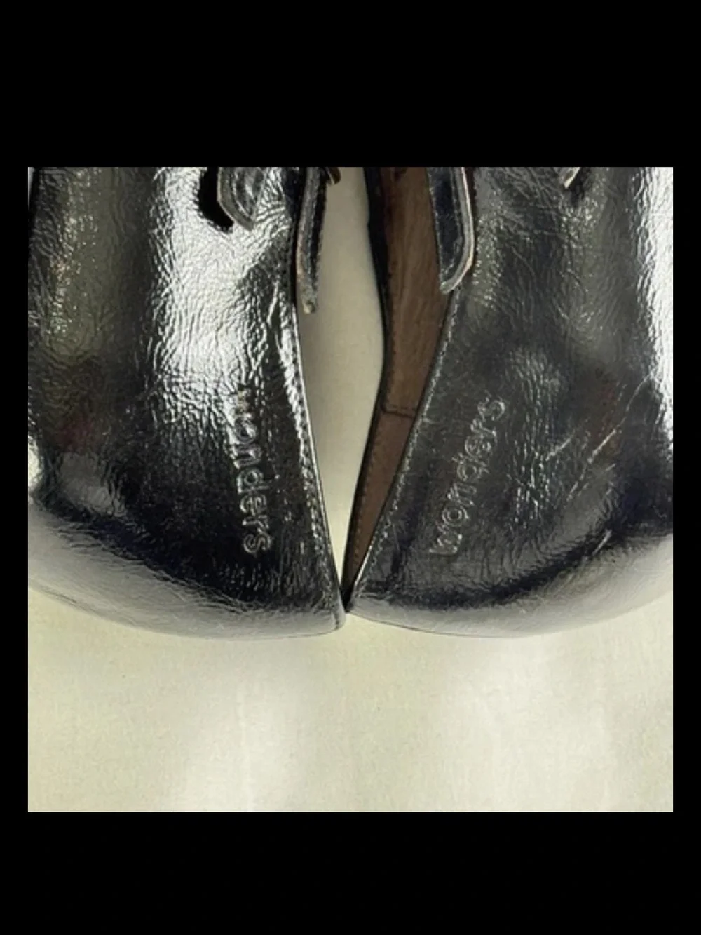 Wonders Mary Jane Platform Block Heel Shoe Pump Patent Leather Nordstrom $220